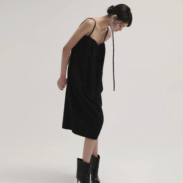 Wool Dress With Stripes