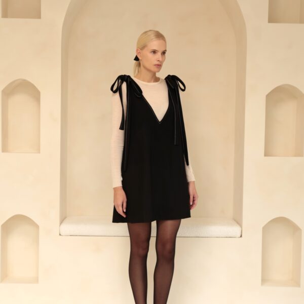 Wool Bow Dress